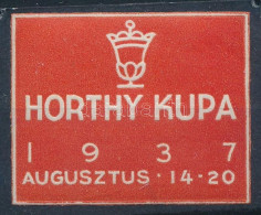 1937 Horthy Kupa Levélzáró / Label - Sin Clasificación