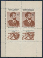 1913 Nemzetközi és Rendszerközi Gyorsírókongresszusok Kiállítás Budapest Levélzáró Kisív / Hungarian Label Mini Sheets - Ohne Zuordnung