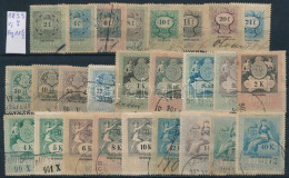 1899 26 Db Okmánybélyeg / Fiscal Stamps - Non Classés