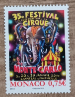 Monaco - YT N°2756 - Festival International Du Cirque De Monte Carlo - 2010 - Neuf - Nuevos