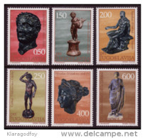 Yugoslavia 1971  Antique Bronze Statues MiNr 1431-1436 MNH - Unused Stamps