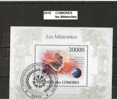 Bloc Comores De 2010 Oblitéré Météorites 3000 FC - Comores (1975-...)