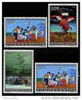 Yugoslavia 1974 Naive Paintings MiNr 1569-1572 MNH - Unused Stamps