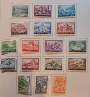 1961 Tourism , Serie Complete (17 Stamps) , MH - Unused Stamps