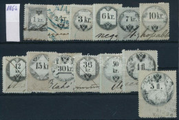 1864 13 Db Okmánybélyeg / Fiscal Stamps - Unclassified