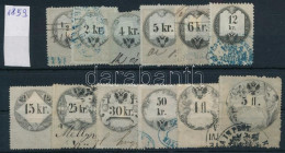 1859 12 Db Okmánybélyeg / Fiscal Stamps - Sin Clasificación