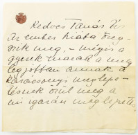 Teleki Pálné Bissingen-Nippenburg Johanna (1889-1942) Grófnő Autográf Levele Ifj. Bókay János (1858-1937) Gyermekgyógyás - Ohne Zuordnung