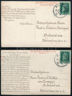 1912 Alfred Schuler (1865-1923) Német Ezoterista Költő, Művész Oktató, Meleg Aktivista Autográf Levele Két Képeslapon Eg - Unclassified