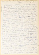 1977 Sütő András (1927-2006) író Kézirata, Káin és Ábel C. Műve Kéziratának A 99. Oldala, Ádám Monológja, Autográf Javít - Non Classificati