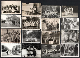 Cca 1920-1945 Magyar Népviselet Témájú Fotó Tétel, össz. 85 Db Fotó és Fotólap, 6x4,5 Cm és 14x9,5 Cm Közötti Méretben - Autres & Non Classés