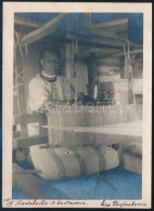 1915 Bukovina, Zastavna Szövőnő / Zastawna Ukraine Weaver. 18x13 Cm - Andere & Zonder Classificatie