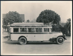 Cca 1930 Pacific Electric Company Nagy Méretű Társalgó Busz Fotója Rakománnyal 22x16 Cm / Large Parlor Car Bus Of The Pa - Autres & Non Classés