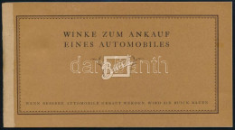 Cca 1920 Buick Automobilok Képes Reklámnyomtatványa 21 Db Automodell Képével Német Nyelven - Winke Zum Ankauf Eines Auto - Werbung