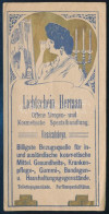 Lichtschein Herman Kozmetikai üzletének Szecessziós Számolócédulája, Resicabánya - Advertising