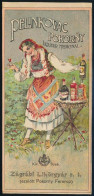 Cca 1910 Zágrábi Likőrgyár, Pokorny Ferenc Litho Számolócédula - Reclame