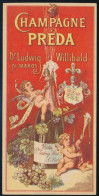 Cca 1910 Champagne Préda, Dr. Ludwig Willibald, Nagymaros Pezsgő Számolócédula - Publicités