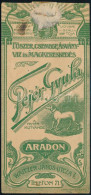 Cca 1910 Arad, Fejér Gyula Fűszer-, Csemegekereskedés Számolócédula, Ragasztásnyommal, Szakadással - Advertising