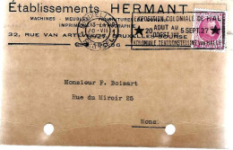 BRUXELLES – Ets HERMAT – Fournitures De Bureau – Imprimerie (1927) - 1900 – 1949