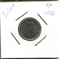 5 PENCE 1992 IRELAND Coin #AN601.U.A - Irlanda