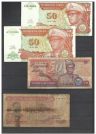 ZAIRE . LOT DE 4 BILLETS . - Zaïre