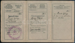 1945 Sopron, DEGOB - Magyarországi Zsidók Deportáltakat Gondozó Országos Bizottsága Orosz-magyar Nyelvű Igazolvány - Other & Unclassified