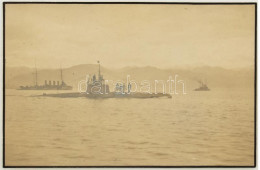 Az Osztrák-magyar Hadi Tengerészet S.M. U-XV. Tengeralattjárója . 11x9 Cm / S.M. U-15 K.u.k. Submarine Photo 11x9 Cm - Andere & Zonder Classificatie