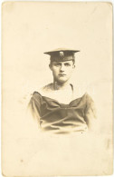 Az S.M.S. Babenberg Osztrák-magyar Hadihajó Egy Matróza. Fotólap / Sailor Of The S.M.S. Babenberg Black-and-white Photo  - Other & Unclassified