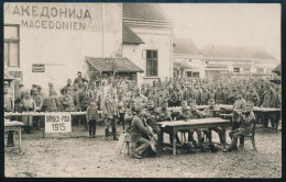 1915 Osztrák-magyar Katonák A Macedón Határon Fotólap, / Austro-Hungarian Soldiers On The Macedonian Border Photo Postca - Other & Unclassified