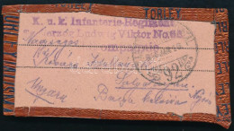 1916 Törley Pezsgősüveg Fólián Küldött Tábori Levél / Miltary Feild Letter Sent On Törley Champagne Bottle Foil - Other & Unclassified