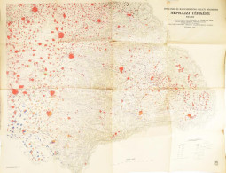 1940 Erdélynek és Magyarország Keleti Részeinek Néprajzi Térképe 1910-ben, 1:500 000, Magyar Királyi Honvédelmi Térképés - Other & Unclassified