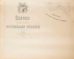 1919 Szeged Sz. Kir. Város Határának Térképe. Tervezte: Jakabffy Lajos. Sokszorosította A Magyar Állami Nyomda, Bp. 1 :  - Otros & Sin Clasificación