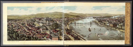 Cca 1880 Budapest Nevezetességeit Bemutató Litho Leporelló, Feliratozott Képekkel, Szakadással, Kisebb Hibákkal - Zonder Classificatie