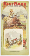 Cca 1900 Rigi-Bahn Luzern Litho Prospektus, Panorámaképpel, Sérült - Unclassified