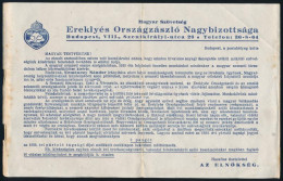 1936 Az Ereklyés Országzászló Nagybizottságának Tagdíjfizetési Felhívás Irredenta 24x16 Cm - Sin Clasificación