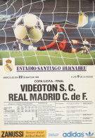 1985 Videoton S.C. - Real Madrid C. De F., UEFA Final Plakát, 69×47 Cm - Otros & Sin Clasificación