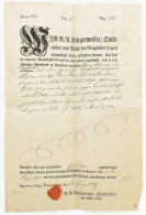 1805 Buda Város Hivatalos Bizonyítványa Anna Mária Pesöndorfer/Pesendorfer? Részére. - Autres & Non Classés