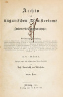 Janotyckh Von Adlerstein, Joh[ann]: Archiv Des Ungarischen Ministeriums Und Landesvertheidigungsauschusses. Vollständige - Ohne Zuordnung