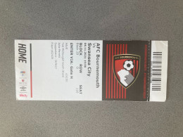 Bournemouth V Swansea City 2021-22 Match Ticket - Biglietti D'ingresso