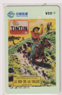 Télécarte China Tietong - Tintin - Fumetti