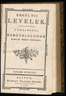 [Dusch, Johann Jakob (1725-1787)]: Erköltsi Levelek. Ford. Bárótzi Sándor Magyar Nemes Testőrző. Pest, 1842, Trattner, X - Unclassified