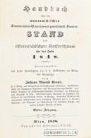 Handbuch über Den Montanistischen Staatsbeamten-Gewerken Und Gewerkschaftliche Beamtenstand Des ősterreichischen Kaisert - Zonder Classificatie