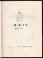 Jubilate 1733-1933. Sibiu/Hermannstadt,(1933.),"St. Ursula",(Krafft & Drotleff-ny.), 56 P. Német Nyelven. Fekete-fehér K - Zonder Classificatie