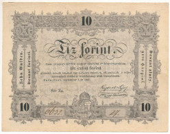 1848. 10Ft "Kossuth Bankó", "ZS 6639 27" Hátlapon "...BÜNTETETTNEK" Sajtóhiba T:F Kis Folt /  Hungary 1848. 10 Forint "K - Sin Clasificación