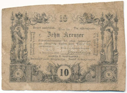 1860. 10kr "C" T:VG Vágott / Hungary 1860. 10 Kreuzer "C" C:VG Cutted Adamo G92 - Sin Clasificación