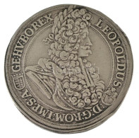 1696K-B Tallér Ag "I. Lipót" Körmöcbánya (28,51g) T:XF,VF Kis Anyagfölösleg / Hungary 1696K-B Thaler Ag "Leopold I" Krem - Zonder Classificatie