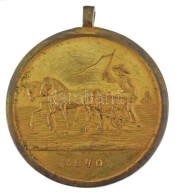 1840. "Pesti Gyep" Bronz Emlékérem Füllel (44mm) T:AU,XF Ph. / Hungary 1840. "Turf Of Pest" Bronze Medallion With Ear (4 - Zonder Classificatie