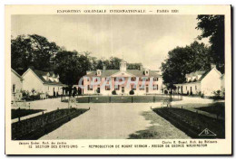 CPA Exposition Coloniale Internationale Paris 1931 Section Des Etats Unis Reproduction De Mount Vern - Expositions