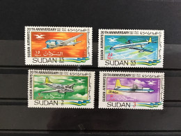 Sudan 1968 20th Anniversary Of Sudan Airways MNH SG 284-7 Sc 218-21 - Sudan (1954-...)