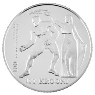 Észtország 1996. 100K Ag "Olimpia" T:PP Estonia 1996. 100 Krooni Ag "Olympics" C:PP Krause KM#31 - Ohne Zuordnung