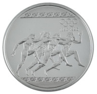 Görögország 1996. 10.000Dr Ag "Az Olimpia 100. évfordulója - Futók" T:PP Greece 1996. 10.000 Drachmai Ag "100th Annivers - Unclassified